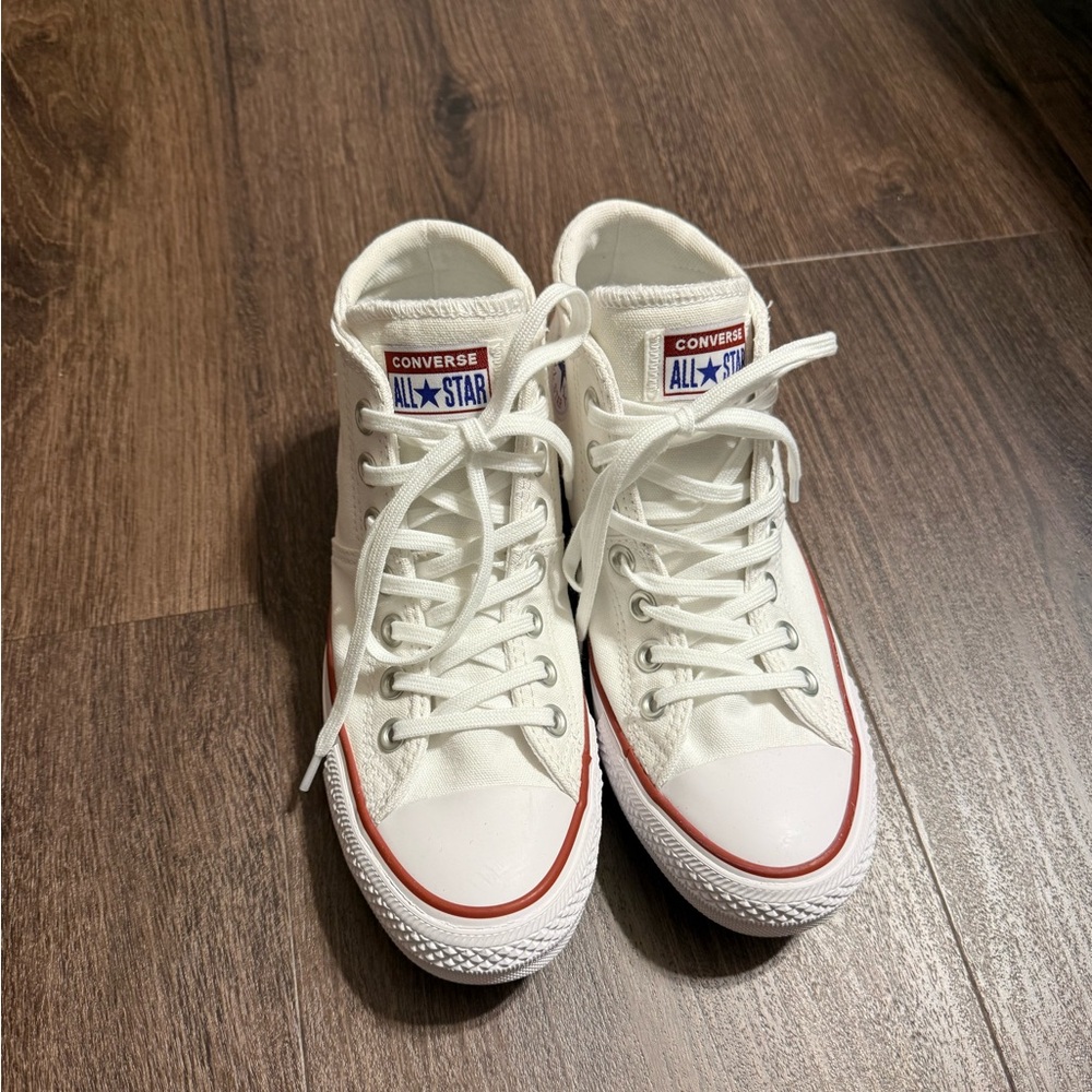 Converse Chuck Taylor Madison Mid Top White Sneakers